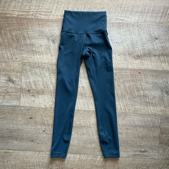 Lululemon High-Waisted Teal Leggings - Picture 1 of 5
